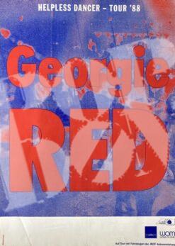 Georgie Red - concert poster Konzertplakat 1988 Tour