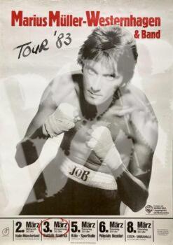 Marius Müller-Westernhagen - Konzert Plakat Poster 3.3.1983 Stadthalle Osnabrück