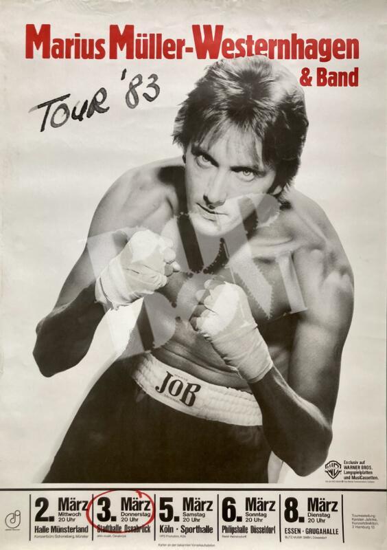 Marius Müller-Westernhagen - Konzert Plakat Poster 3.3.1983 Stadthalle Osnabrück