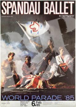 Spandau Ballet - Konzertplakat concert poster 6.2.1985 CCH Hamburg