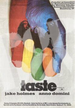 Taste, Jake Holmes, Anno Domini  - Konzertplakat concert poster 20.9.1970 Musikhalle Hamburg